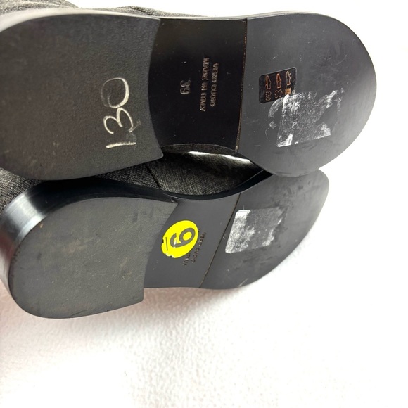 Theyskens’ Theory Gray Finely Crafted Italian Textile Almond Toe Ankle Boots (9) - Picture 12 of 12